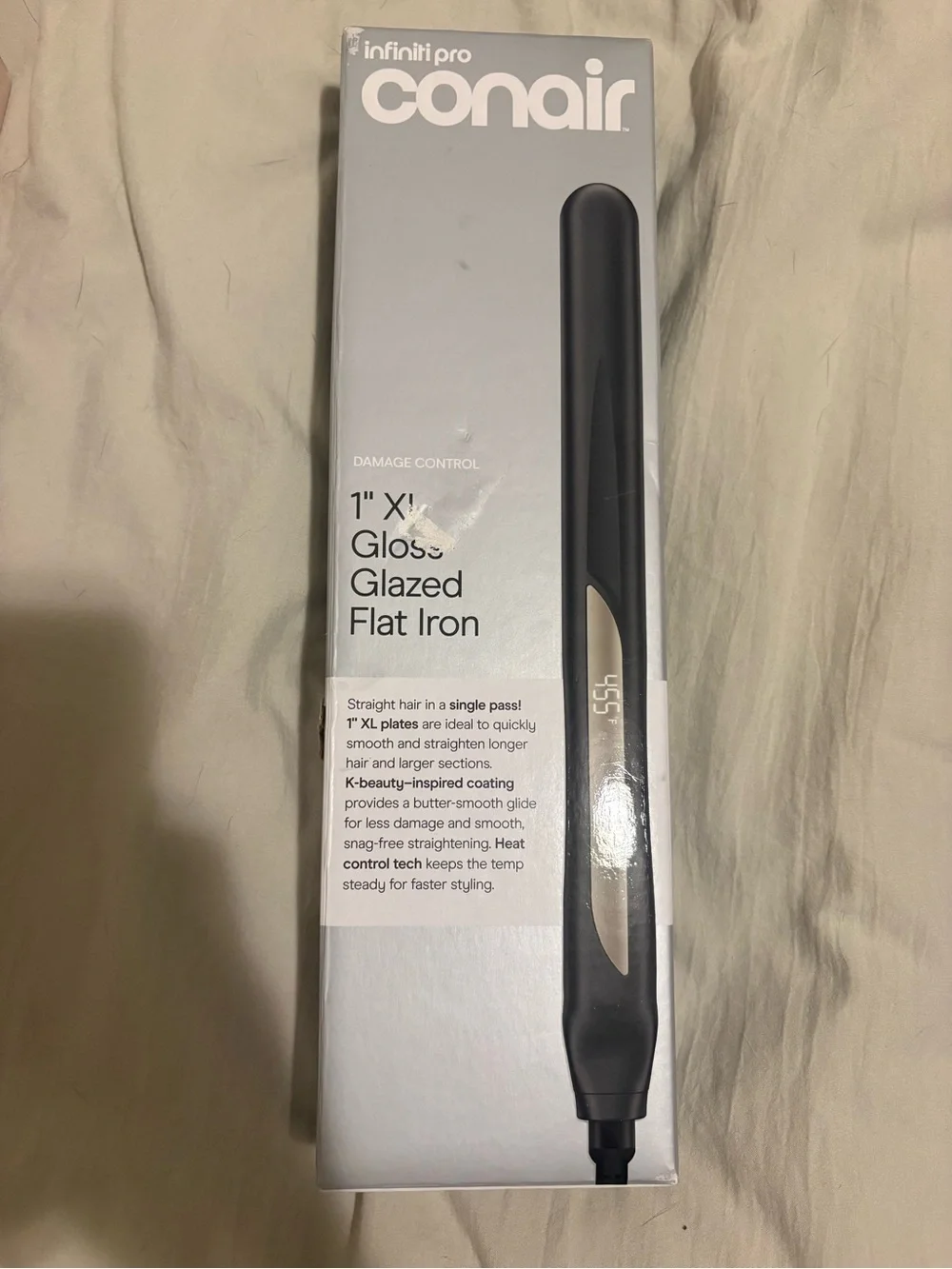 Conair InfinitiPro Black Ceramic Flat Iron - Sleek Black Styling
